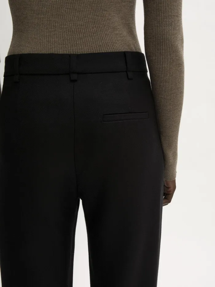 Jigsaw Trousers Women Nevis Wool Twill Trouser Black