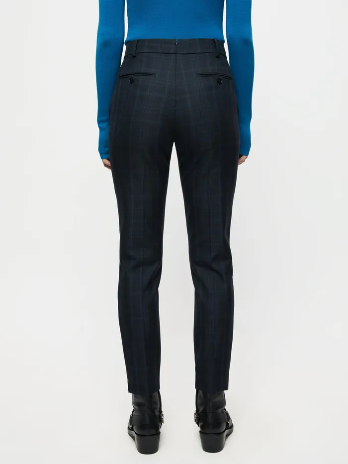 Jigsaw Trousers Women Paris Check Trouser Blue