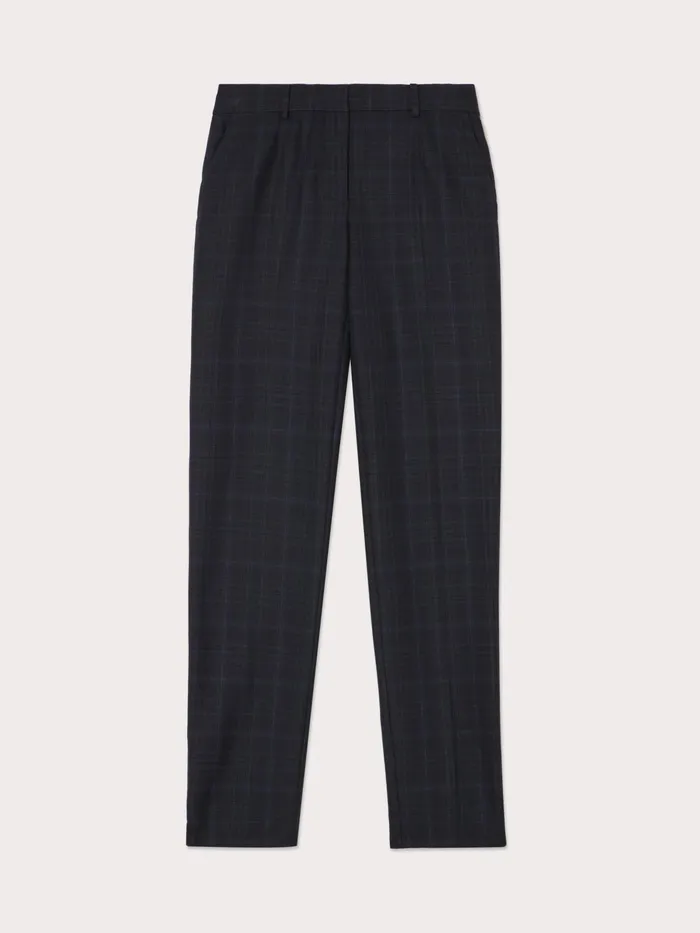 Jigsaw Trousers Women Paris Check Trouser Blue