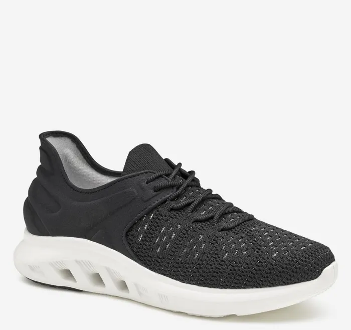 Johnston and Murphy Activate Knit UThroat Black Knitnylon Women Sneakers