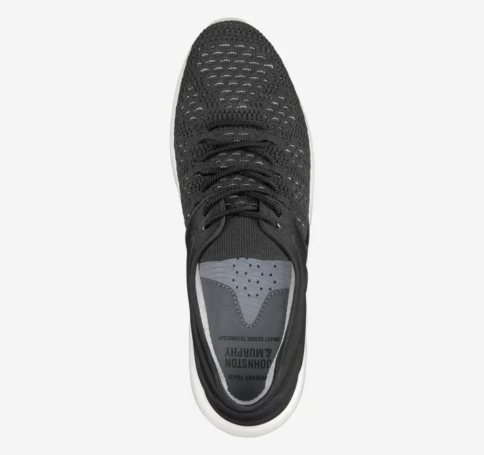 Johnston and Murphy Activate Knit UThroat Black Knitnylon Women Sneakers