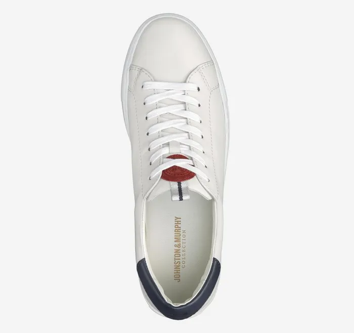 Johnston and Murphy Anson LacetoToe White Sheepskin Men Sneakers Johnston and Murphy Anson LacetoToe White Sheepskin Men Sneakers