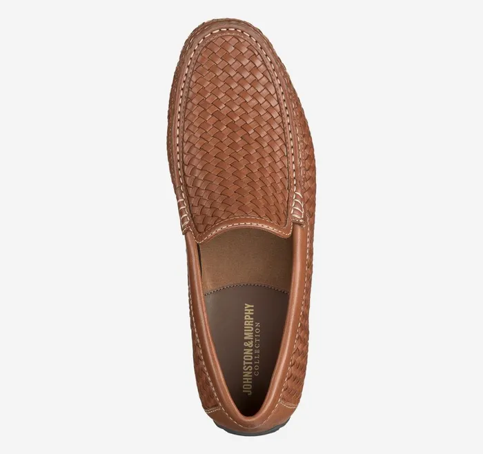 Johnston and Murphy Baldwin Driver Woven SlipOn Tan Sheepskin Men SlipOns Johnston and Murphy Baldwin Driver Woven SlipOn Tan Sheepskin Men SlipOns