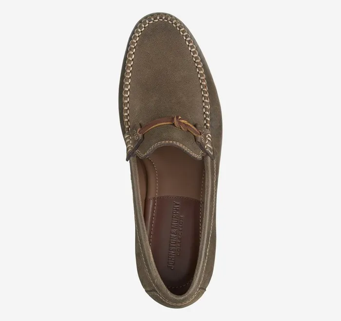 Johnston and Murphy Baldwin Leather Bit Brown American Full Grain Men SlipOns Johnston and Murphy Baldwin Leather Bit Brown American Full Grain Men SlipOns