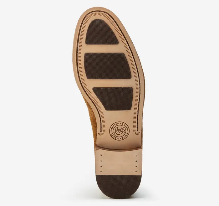 Johnston and Murphy Baldwin Leather Bit Brown American Full Grain Men SlipOns Johnston and Murphy Baldwin Leather Bit Brown American Full Grain Men SlipOns