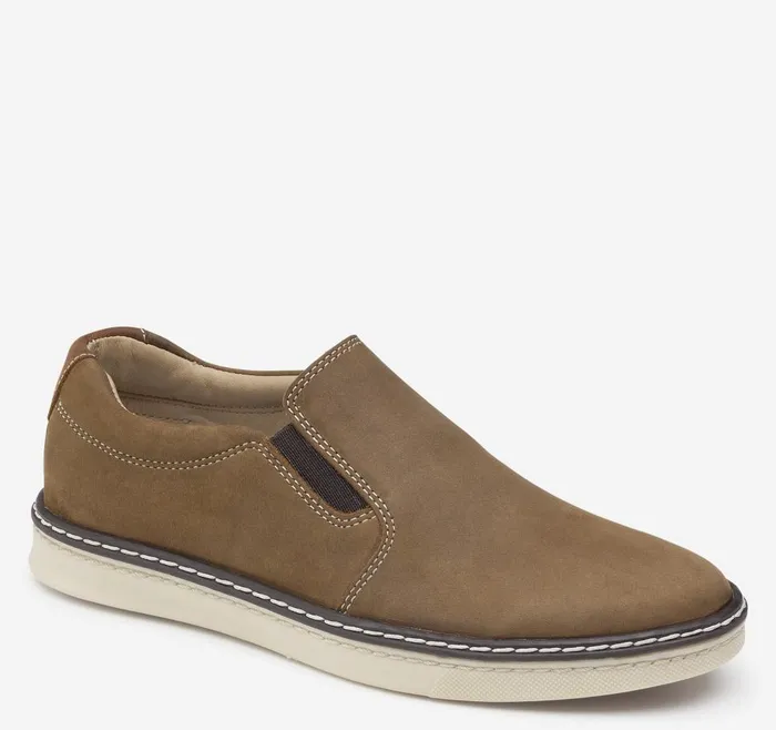 Johnston and Murphy Big Kid McGuffey SlipOn Brown Oiled Nubuck Boys Big Kid