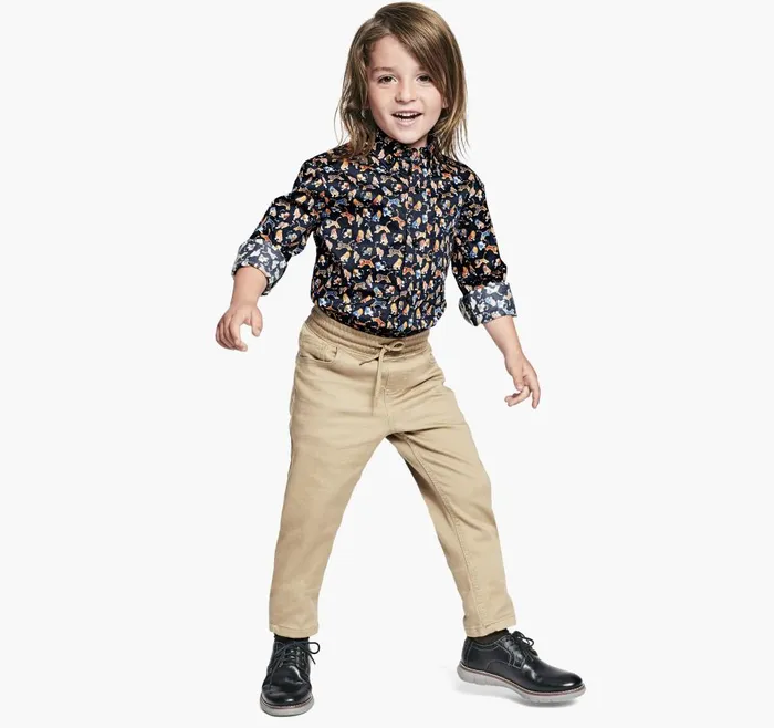 Johnston and Murphy Boys LongSleeve Printed Shirt Black Lion Boys Shirts Johnston and Murphy Boys LongSleeve Printed Shirt Black Lion Boys Shirts