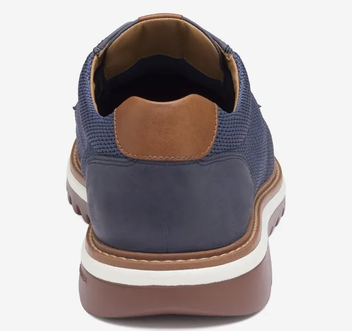 Johnston and Murphy Braydon Knit Plain Toe Navy Knit Men LaceUps Johnston and Murphy Braydon Knit Plain Toe Navy Knit Men LaceUps