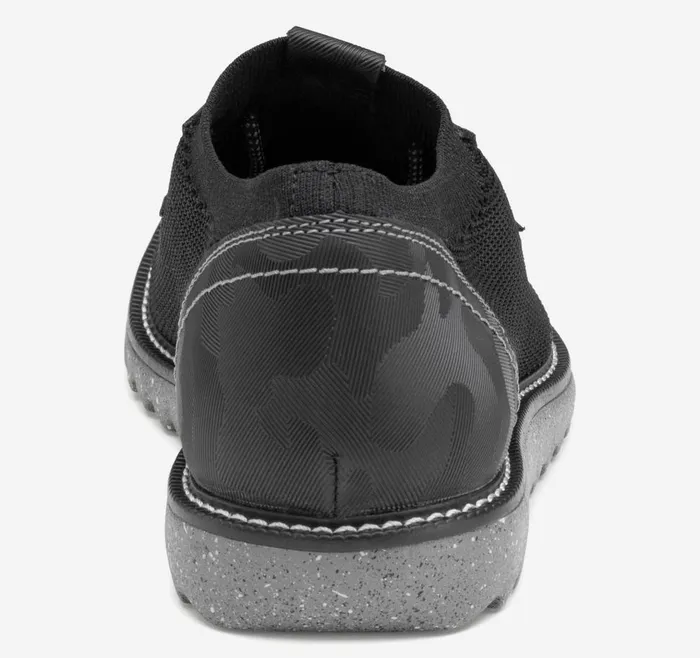 Johnston and Murphy Duncan Knit Plain Toe Black Knitcamoembossed Leather Men LaceUps Johnston and Murphy Duncan Knit Plain Toe Black Knitcamoembossed Leather Men LaceUps
