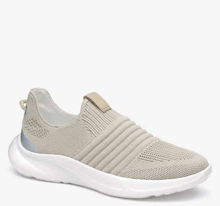 Johnston and Murphy Escape Knit SlipOn Taupe Knit Women Sneakers