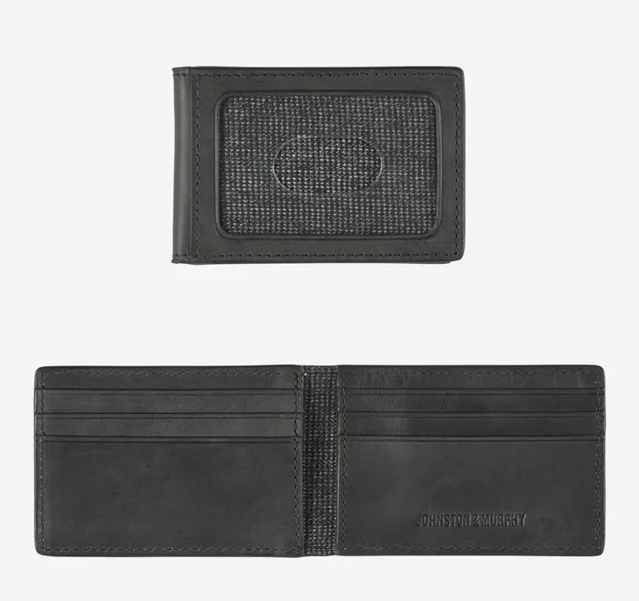 Johnston and Murphy Rhodes 2in1 Billfold Wallet Black Full Grain Men Wallets Johnston and Murphy Rhodes 2in1 Billfold Wallet Black Full Grain Men Wallets