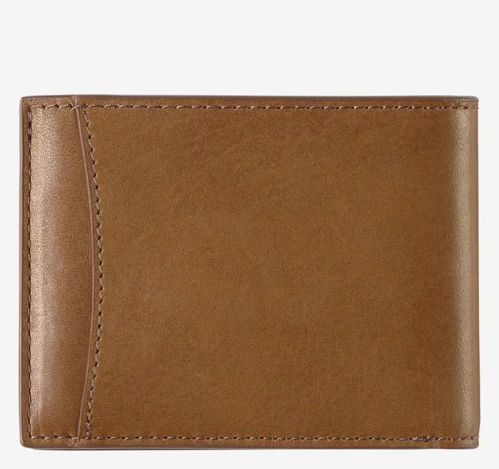 Johnston and Murphy Rhodes Billfold Wallet Tan Full Grain Men Wallets