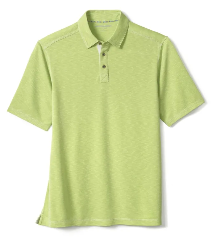 Johnston and Murphy Vintage Slub Polo Lime Men Polos and Tees Johnston and Murphy Vintage Slub Polo Lime Men Polos and Tees