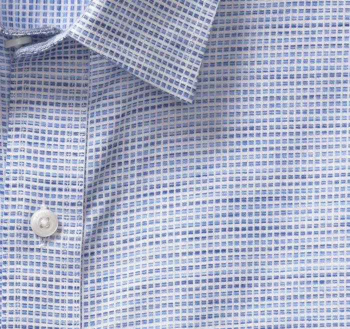 Johnston and Murphy Washed LinenBlend Shirt Light Blue Ombreacute Box Men Shirts Johnston and Murphy Washed LinenBlend Shirt Light Blue Ombreacute Box Men Shirts