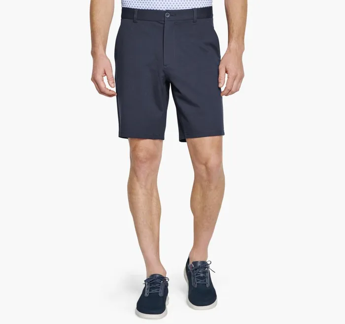 Johnston and Murphy XC Flex Knit Shorts Navy Solid Men Shorts