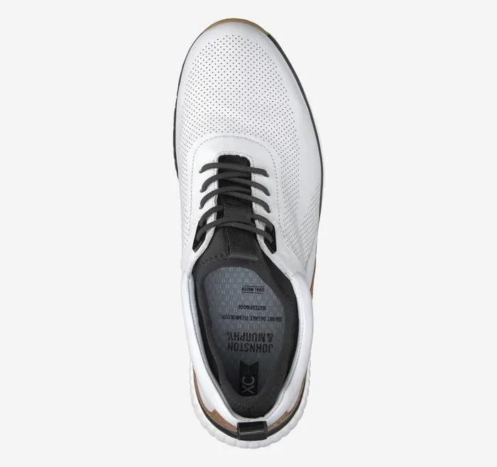 Johnston and Murphy XC4 H1Luxe Hybrid White Waterproof Full Grain Men Sneakers