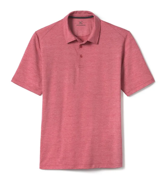 Johnston and Murphy XC4 Performance Polo Red Men Polos and Tees Johnston and Murphy XC4 Performance Polo Red Men Polos and Tees