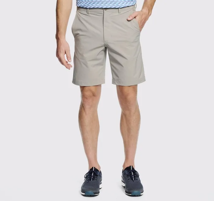 Johnston and Murphy XC4 Performance Shorts Taupe Solid Men Shorts