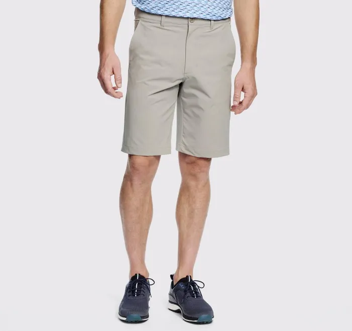 Johnston and Murphy XC4 Performance Shorts Taupe Solid Men Shorts Johnston and Murphy XC4 Performance Shorts Taupe Solid Men Shorts