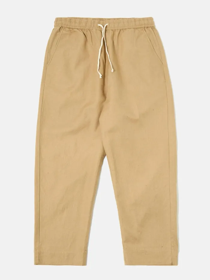 Judo Pant In Sand Linen Cotton Suiting Men Universal Works Trousers