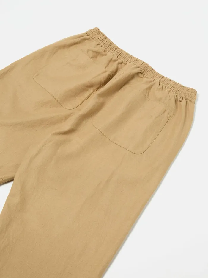 Judo Pant In Sand Linen Cotton Suiting Men Universal Works Trousers
