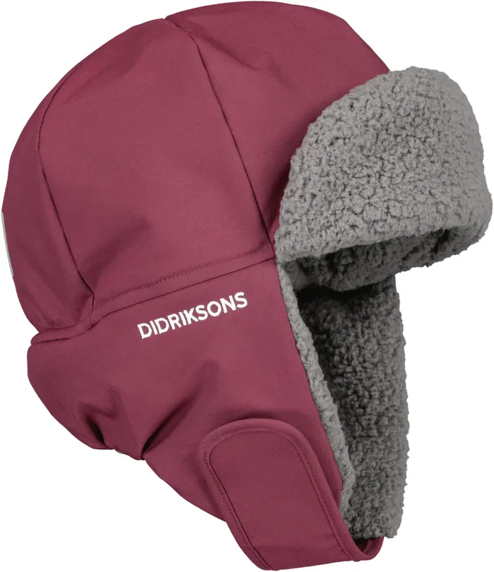 Kids Biggles Cap Classics Rusty Wine Didriksons Hats and Caps