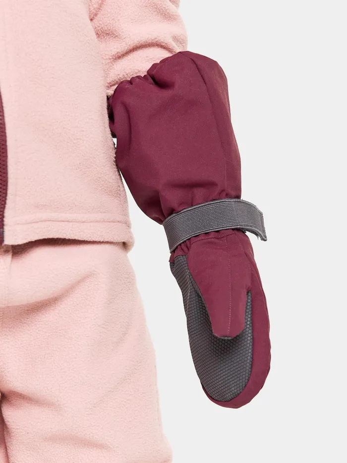 Kids Biggles Mittens Rusty Wine Didriksons Gloves and Mittens