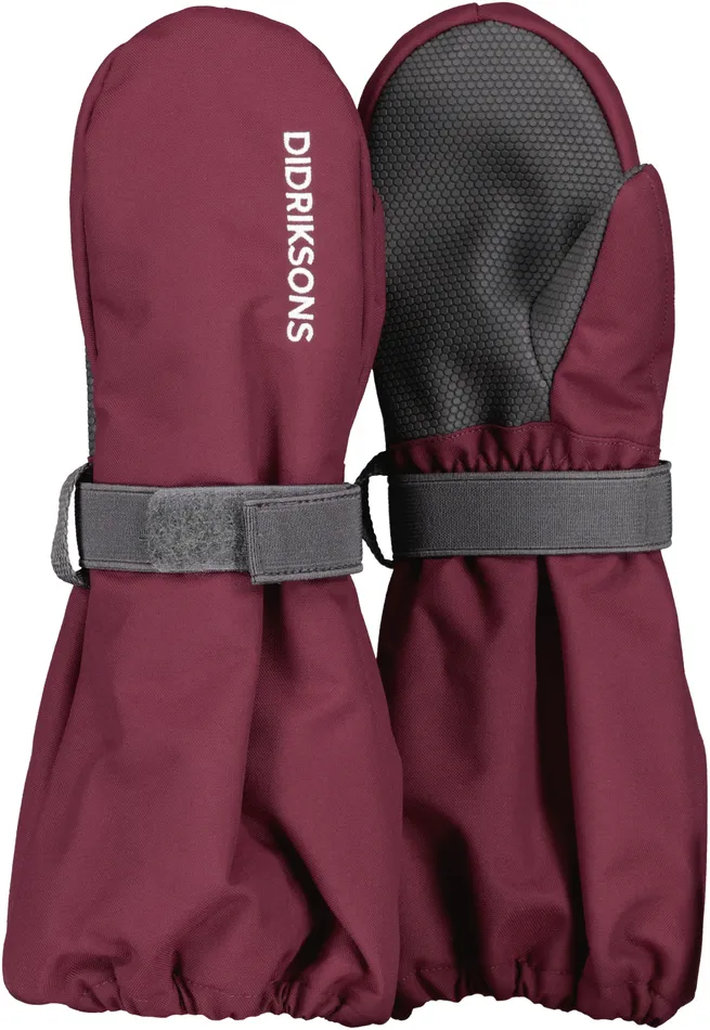 Kids Biggles Mittens Rusty Wine Didriksons Gloves and Mittens