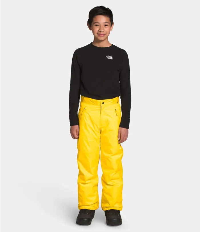 Kids Freedom Insulated Pants Lightning Yellow The North Face Bottoms