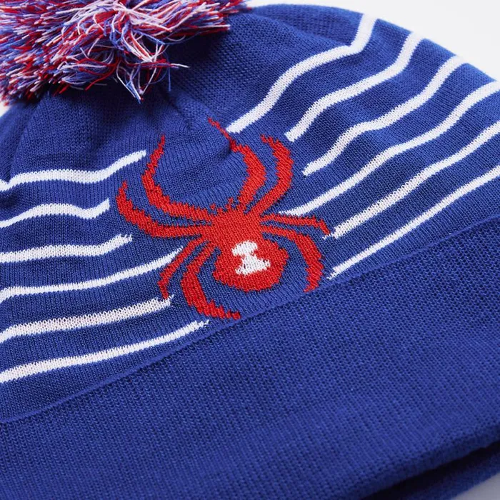 Kids Icebox Pom Electric Blue Spyder Hats