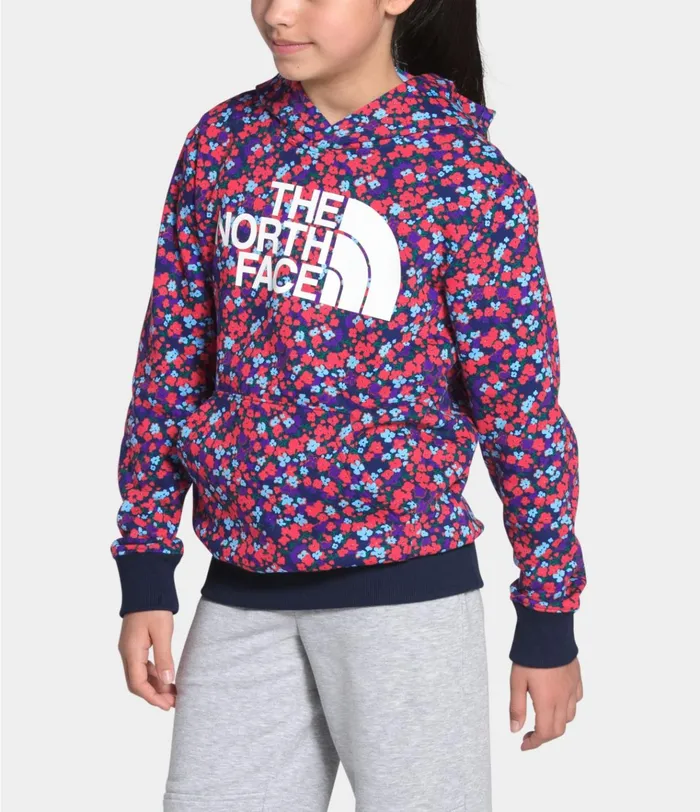 Kids Logowear Pullover Hoodie Paradise Pink Wildflower Print The North Face Fleece