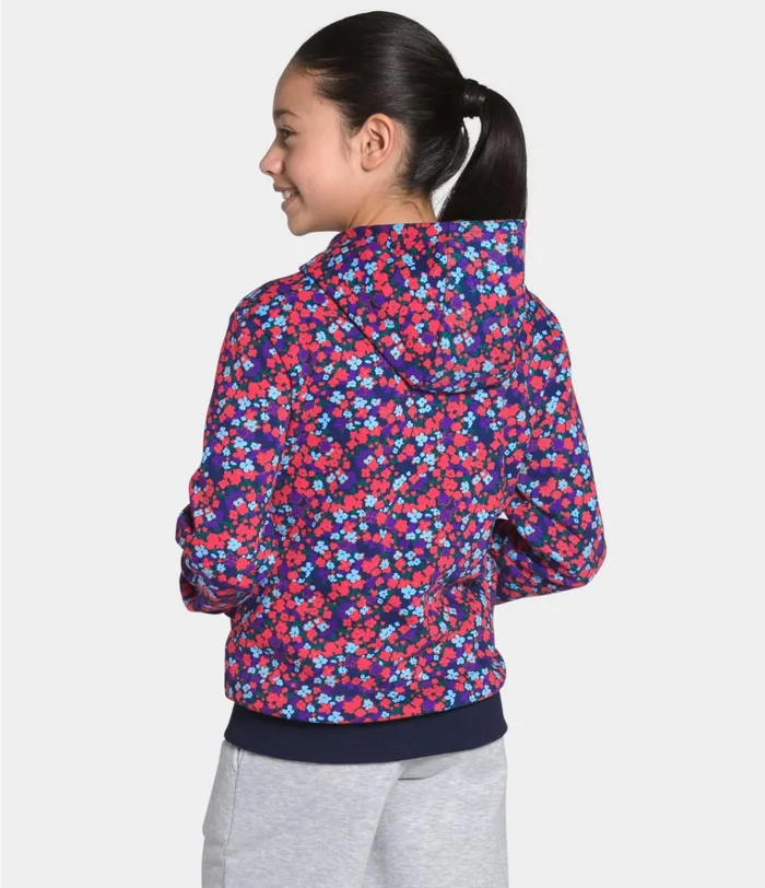 Kids Logowear Pullover Hoodie Paradise Pink Wildflower Print The North Face Fleece
