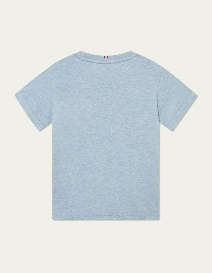 Kids Nrregaard TShirt Kids 8211 Seasonal 8211 Xenon Blue MelangeOrange Les Deux Tops