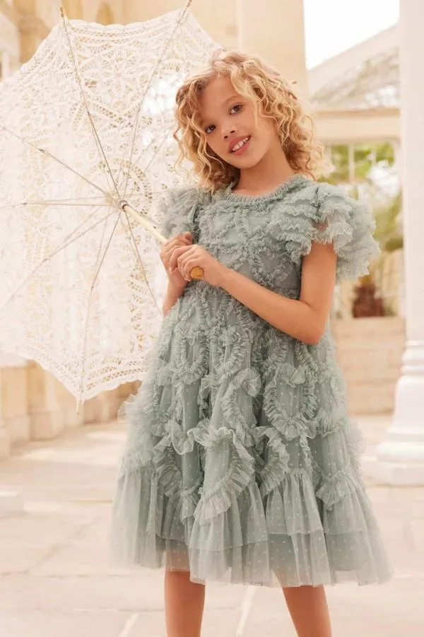 KIDS Needle and Thread Amorette Kids Dress Green