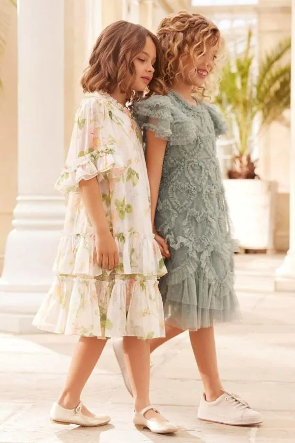 KIDS Needle and Thread Amorette Kids Dress Green