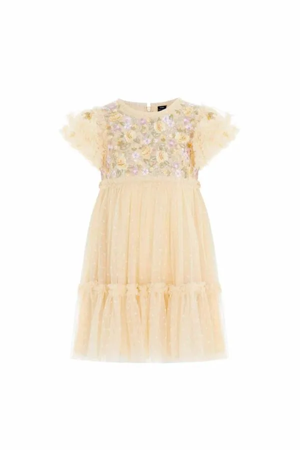 KIDS Needle and Thread Florine Bodice Kids Dress Yellow KIDS Needle and Thread Florine Bodice Kids Dress Yellow