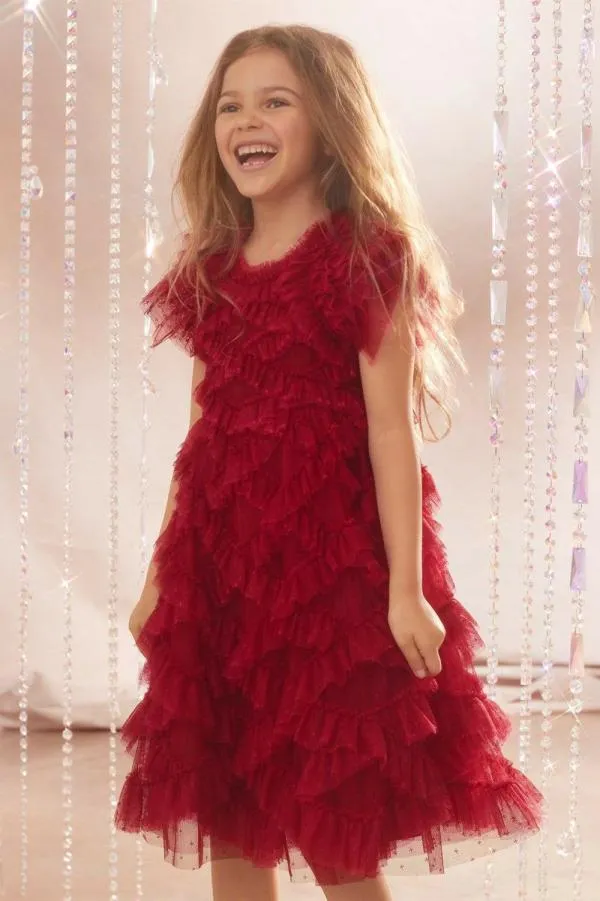 KIDS Needle and Thread Genevieve Kids Dress Red