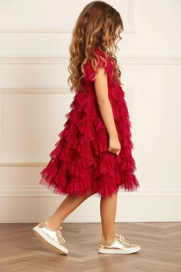 KIDS Needle and Thread Genevieve Kids Dress Red KIDS Needle and Thread Genevieve Kids Dress Red