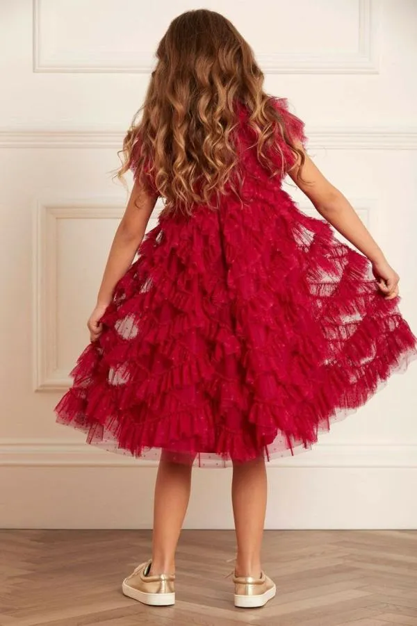 KIDS Needle and Thread Genevieve Kids Dress Red KIDS Needle and Thread Genevieve Kids Dress Red