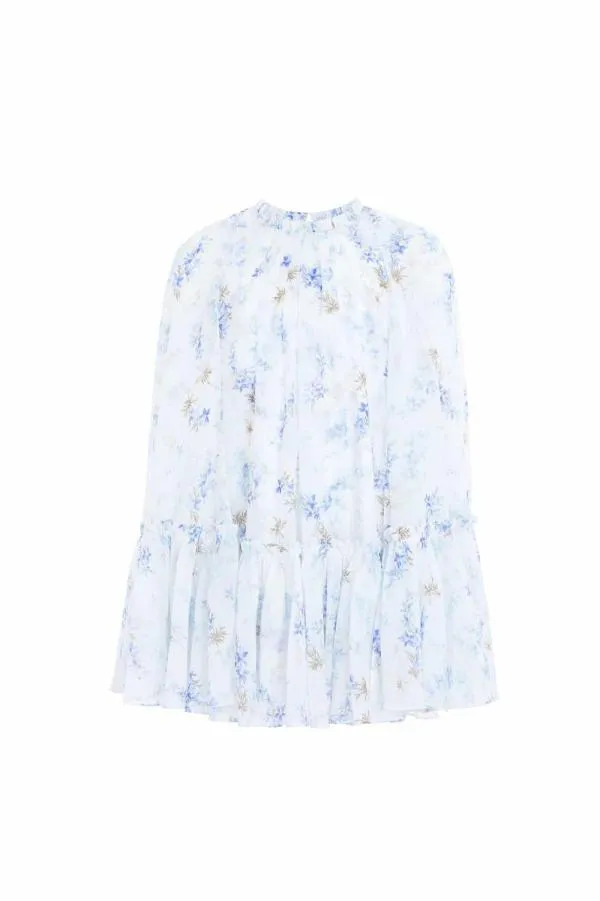 KIDS Needle and Thread Ophelia Ditsy Chiffon Cape Kids Dress Multi KIDS Needle and Thread Ophelia Ditsy Chiffon Cape Kids Dress Multi
