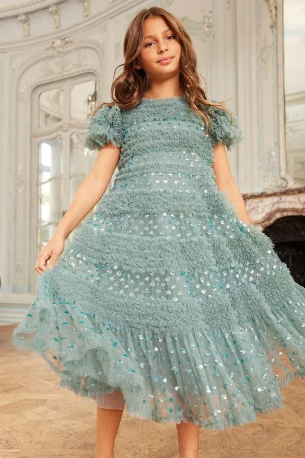 KIDS Needle and Thread Vivian Kids Dress Green