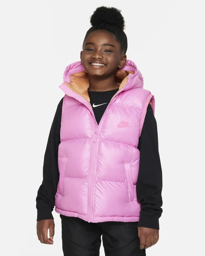Kids Nike All Clothing Sportswear Heavyweight Synthetic Fill EasyOn Playful Pinkamber Brownpinksicle Kids Nike All Clothing Sportswear Heavyweight Synthetic Fill EasyOn Playful Pinkamber Brownpinksicle