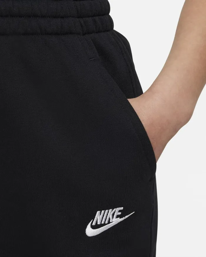Kids Nike Trousers And Leggings Sportswear Club Fleece Blackblackwhite