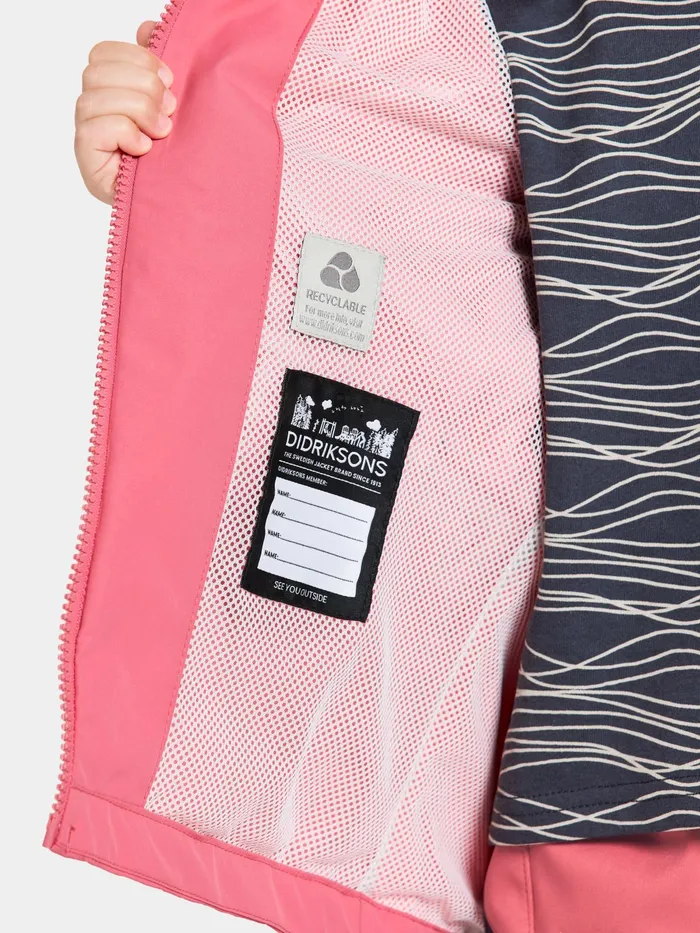 Kids Norma Jacket Dusty Azalea Didriksons Spring Jackets