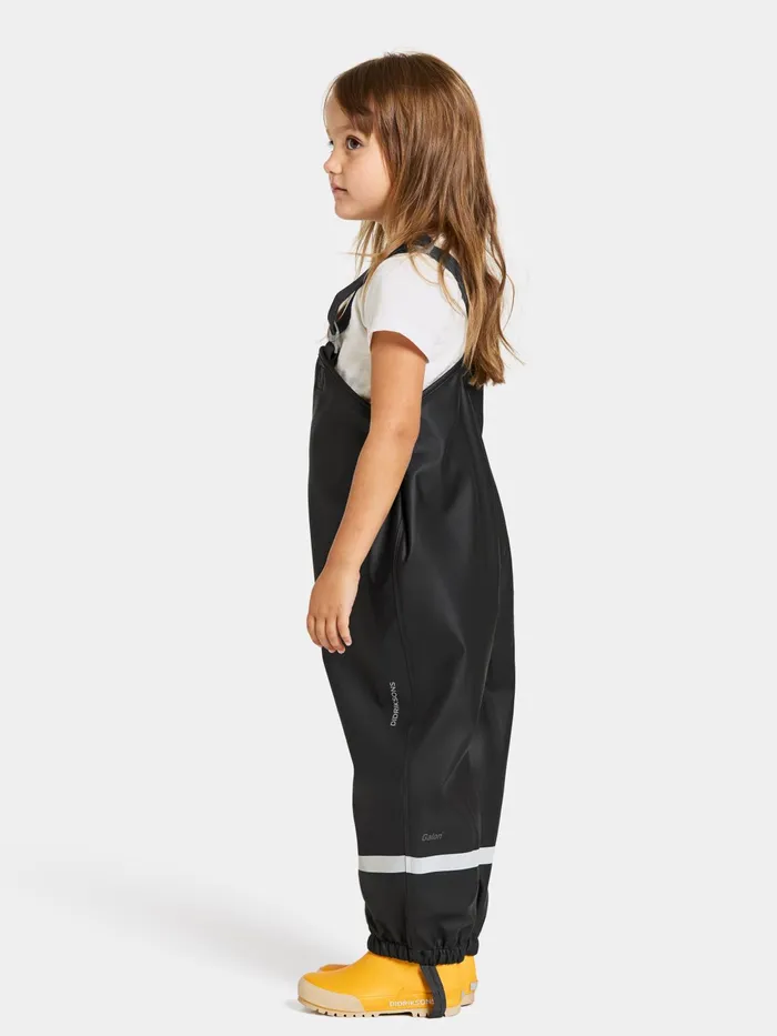 Kids Plaskeman Kid039s Pants Galon Black Didriksons Waterproof Trousers
