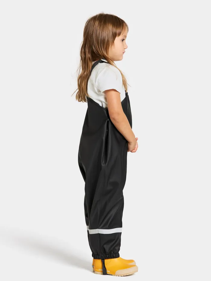 Kids Plaskeman Kid039s Pants Galon Black Didriksons Waterproof Trousers