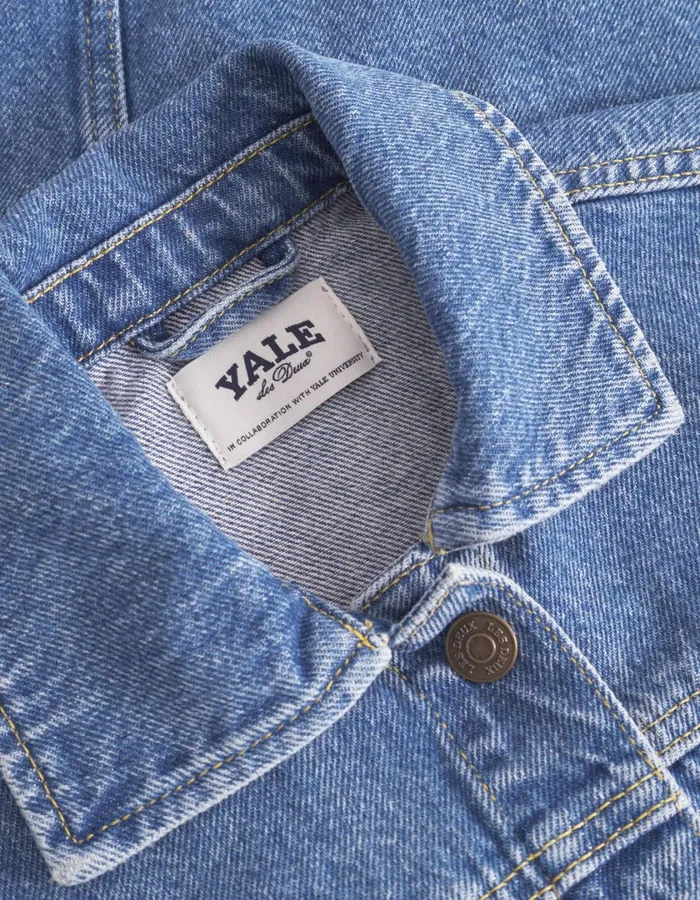Kids Rally Yale Bulldog Denim Jacket KIDS 8211 Medium Indigo Wash Les Deux Yale