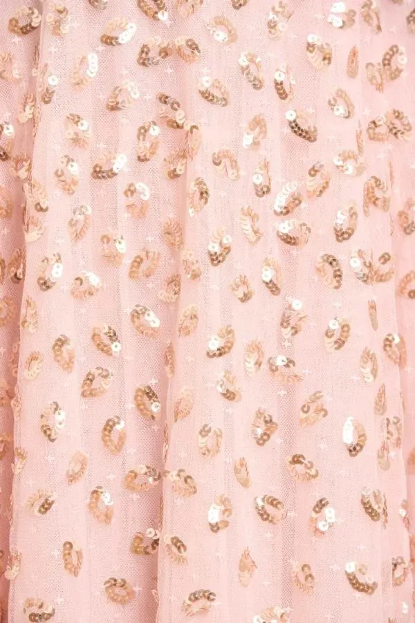 KIDSWomen Needle and Thread Autumn Leaves OffShoulder Ballerina Dress Pink KIDSWomen Needle and Thread Autumn Leaves OffShoulder Ballerina Dress Pink