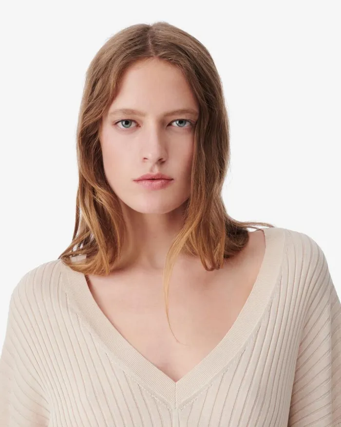 Knits Women IRO MILOU VNECK SILK SWEATER