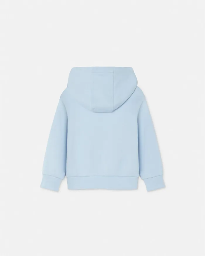 Knitwear and Sweatshirts Kids Versace Barocco Baby Hoodie Light Bluewhite